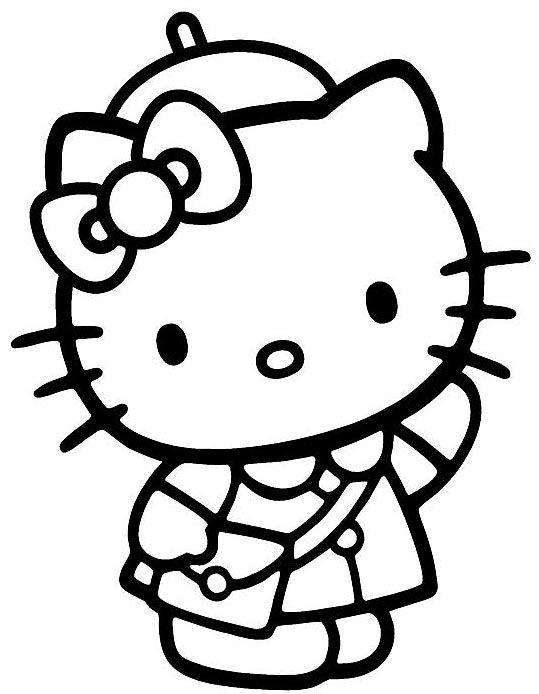 Tổng hợp 50+ tranh tô màu Hello Kitty đáng yêu cho bé