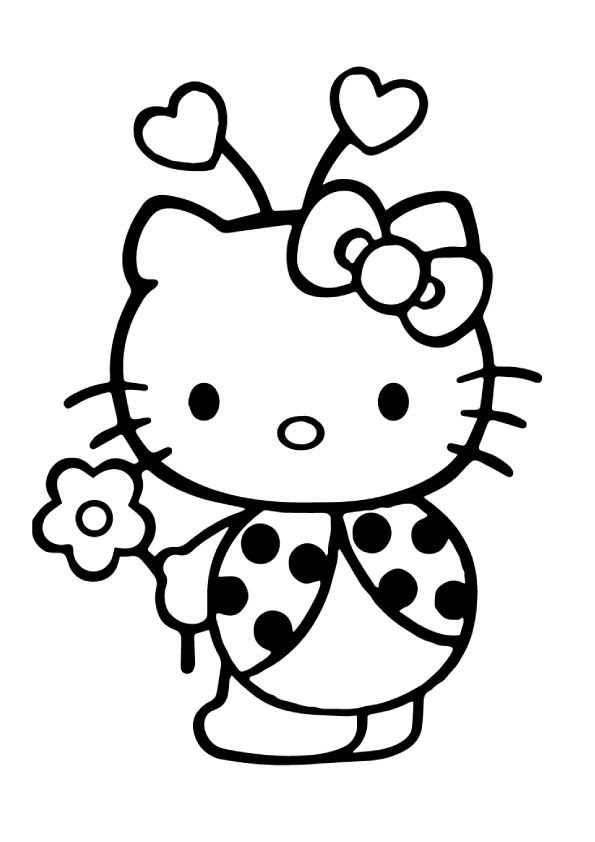 Tổng hợp 50+ tranh tô màu Hello Kitty đáng yêu cho bé