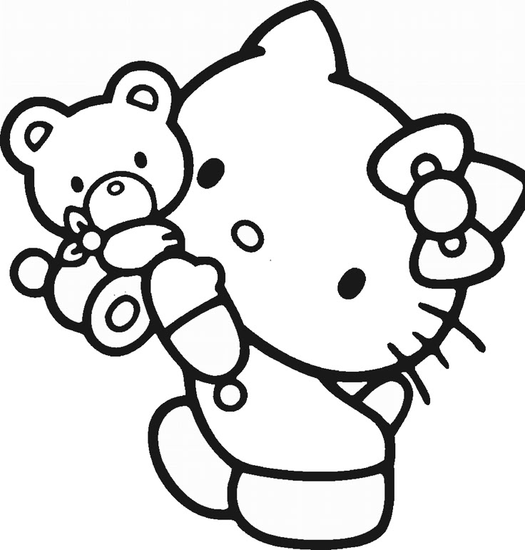 Tổng hợp 50+ tranh tô màu Hello Kitty đáng yêu cho bé