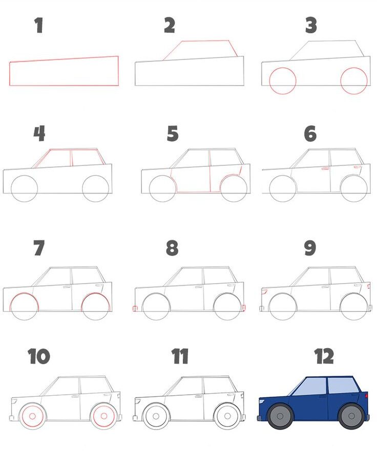 Bộ sưu tập hình vẽ các loại xe ô tô cho bé thoả sức khám phá