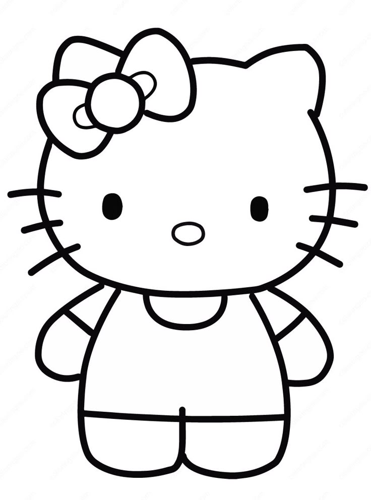 Tổng hợp 50+ tranh tô màu Hello Kitty đáng yêu cho bé