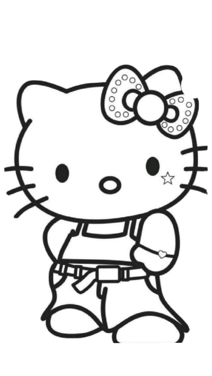 Tổng hợp 50+ tranh tô màu Hello Kitty đáng yêu cho bé