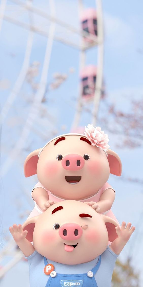 Tổng hợp 50+ hình nền điện thoại "Little Pig 🐷 🐷  " cực đáng yêu 