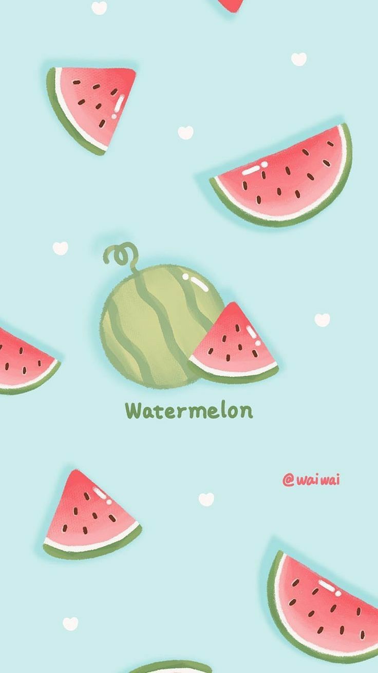 Tổng hợp 70+ hình nền điện thoại cho các nàng đam mê "Dưa hấu 🍉🍉"