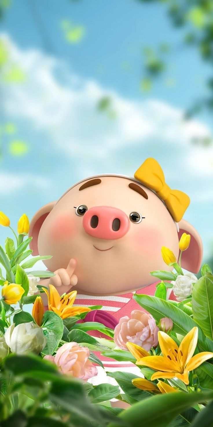 Tổng hợp 50+ hình nền điện thoại "Little Pig 🐷 🐷  " cực đáng yêu 